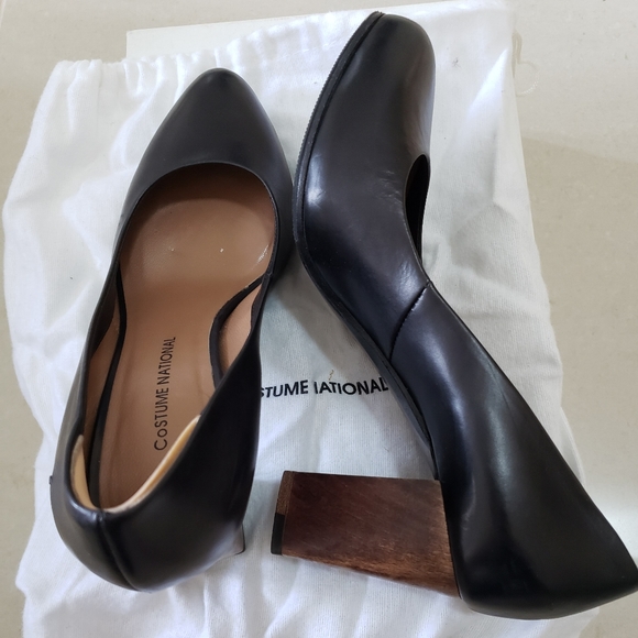 CoSTUME NATIONAL Brown Block Heels - Size 5.5 - Picture 8 of 12